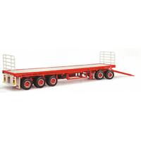 Highway Replicas 1/64 Flat Deck Freight Trailer with Dolly Diecast Model