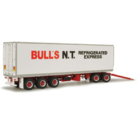 Highway Replicas 1/64 Refridgerated Freight Trailer w/ Dolly Diecast