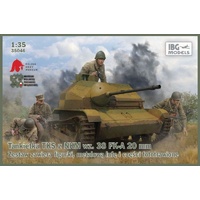 IBG 1/35 TKS Tankette with 20mm Gun (includes metal barrel and 2 figures) Plastic Model Kit 35046