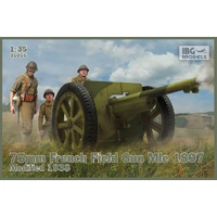 IBG 35056 1/35 75mm French Field Gun Mle 1897 - Modified 1938 Plastic Model Kit