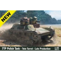 IBG Models 1/35 7TP Polish Tank - Twin Turret Late production Plastic Model Kit