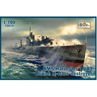 IBG Models 1/700 HMS Harvester 1943 British H-class destroyer Plastic Model Kit