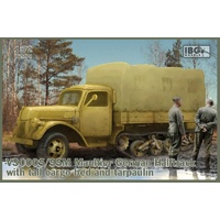 IBG 1/72 V3000S/SSM Maultier German Halftrack with tall cargo bed and tarp Plastic Model Kit 72074