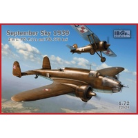 IBG 72528 1/72 September Sky 1939: 2 in 1 PZL P.11a and PZL 37B ?o? Plastic Model Kit