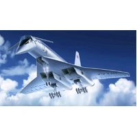 ICM 1/144 Tupolev-144 Soviet Supersonic Passenger Aircraft Plastic Model Kit