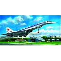 ICM 1/144 Tupolev-144D Soviet Supersonic Passenger Aircraft Plastic Model Kit