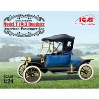 ICM 1/24 Model T 1913 Roadster, American Passenger Car Plastic Model Kit 24001