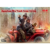 ICM 1/24 American Fire Truck Crew (1910s) (2 figures) Plastic Model Kit 24006