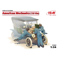ICM 1/24 American mechanics (1910s) (3 figures) Plastic Model Kit 24009