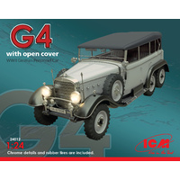 ICM 1/24 Type G4 with open cover, WWII German Personnel Car 24012 Plastic Model Kit