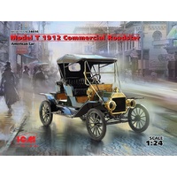 ICM 1/24 Model T 1912 Commercial Roadster, American Car Plastic Model Kit 24016