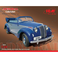 ICM 1/24 Admiral Cabriolet, WWII German Passenger Car Plastic Model Kit 24021
