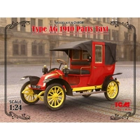 ICM 1/24 Type AG 1910 Paris Taxi Plastic Model Kit