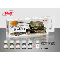 ICM Acrylic Paint Set German AFV WWII Marder
