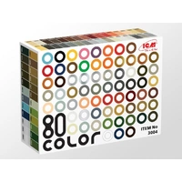 ICM Acrylic Paint Set: 80 pcs (77 color + 3 varnishes) - 80 Colours