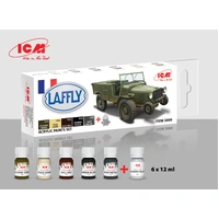 ICM Acrylic Paint Set: French vehicles - 6 Colours