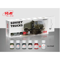 ICM Soviet Trucks 6 Colour Acrylic Paint Set 3011