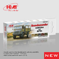 ICM Acrylic paint set for German military tru