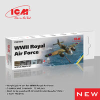 ICM Acrylic Paint Set for WWII Royal Air Force