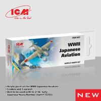 ICM 1/32 WWII Japanese Aviation Acrylic Paint Set 3021