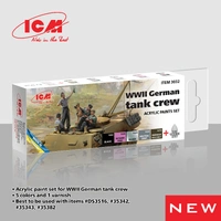 ICM Acrylic Paint Set: WWII German tank crew - 6 Colours
