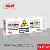 ICM Acrylic Paint Set: Personal protective equipment - 6 Colours