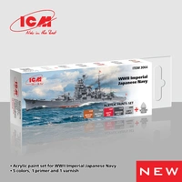 ICM Acrylic Paint Set: WWII Imperial Japanese Navy - 6 Colours