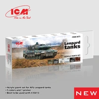 ICM Acrylic Paint Set: Leopard tanks - 6 Colours