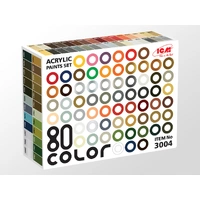 ICM Acrylic Paint Set: Big paint set for 40 colors  - 6 Colours