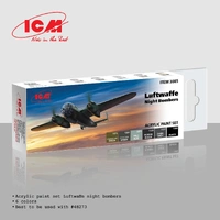 ICM Acrylic Paint Set: Luftwaffe night bombers - 6 Colours