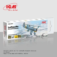 ICM Acrylic Paint Set: Luftwaffe Assault Aviation - 6 Colours