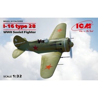 ICM 1/32 I-16 type 28, WWII Soviet Fighter 32002 Plastic Model Kit