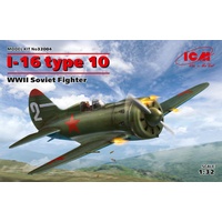 ICM 1/32 I-16 type 10, WWII Soviet Fighter 32004 Plastic Model Kit