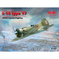 ICM 1/32 I-16 type 17, Soviet Fighter 32005 Plastic Model Kit
