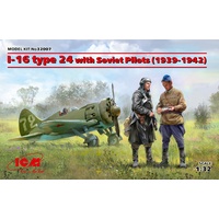 ICM 1/32 I-16 type 24 with Soviet Pilots (1939-1942) 32007 Plastic Model Kit