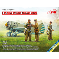 ICM 1/32 I-16 type 10 with Chinese Pilots Plastic Model Kit