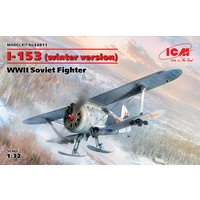 ICM 1/32 I-153 (winter version), WWII Soviet Fighter 32011 Plastic Model Kit