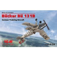 ICM 1/32 Bucker Bu 131B, German Training Aircraft 32031 Plastic Model Kit