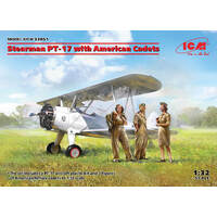 ICM 1/32 Stearman PT-17 w/ American Cade Plastic Model Kit 32051
