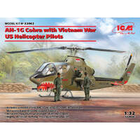 ICM Models 1/32 AH-1G with Vietnam War US Helicopter Pilots Plastic Model Kit