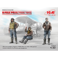 ICM 1/32 British Pilots (1939-45) (3) 32105 Plastic Model Kit