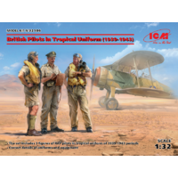 ICM 1/32 Brit.Pilots in tropical uniform 1933-43 Plastic Model Kit 32106