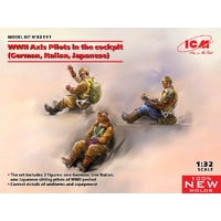 ICM 1/32 WWII Axis Pilots in the cockpit (German Italian Japanese) Plastic Model Kit