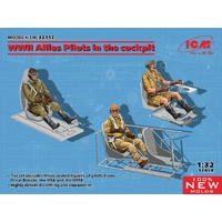 ICM 1/32 WWII Allies Pilots in the cockpit (British American Soviet) Plastic Model Kit
