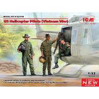 ICM 1/32 US Helicopter Pilots (Vietnam war) Plastic Model Kit 32114