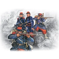 ICM 1/35 French Line Infantry (1870-1871) (4 Figures - 1 officer 3 soldiers) Plastic Model Kit