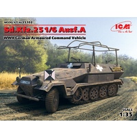 ICM 1/35 Sd.Kfz.251/6 Ausf.A, WWII German Armoured Command Vehicle 35102 Plastic Model Kit