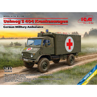 ICM 1/35 Unimog S 404 Krankenwagen Plastic Model Kit
