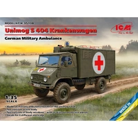 ICM 1/35 Unimog S 404 German Military Ambulance Plastic Model Kit
