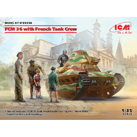 ICM 1/35 FCM 36 w/French Tank Crew Plastic Model Kit 35338
